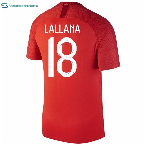 Camiseta Inglaterra 2ª Lallana 2018 Rojo